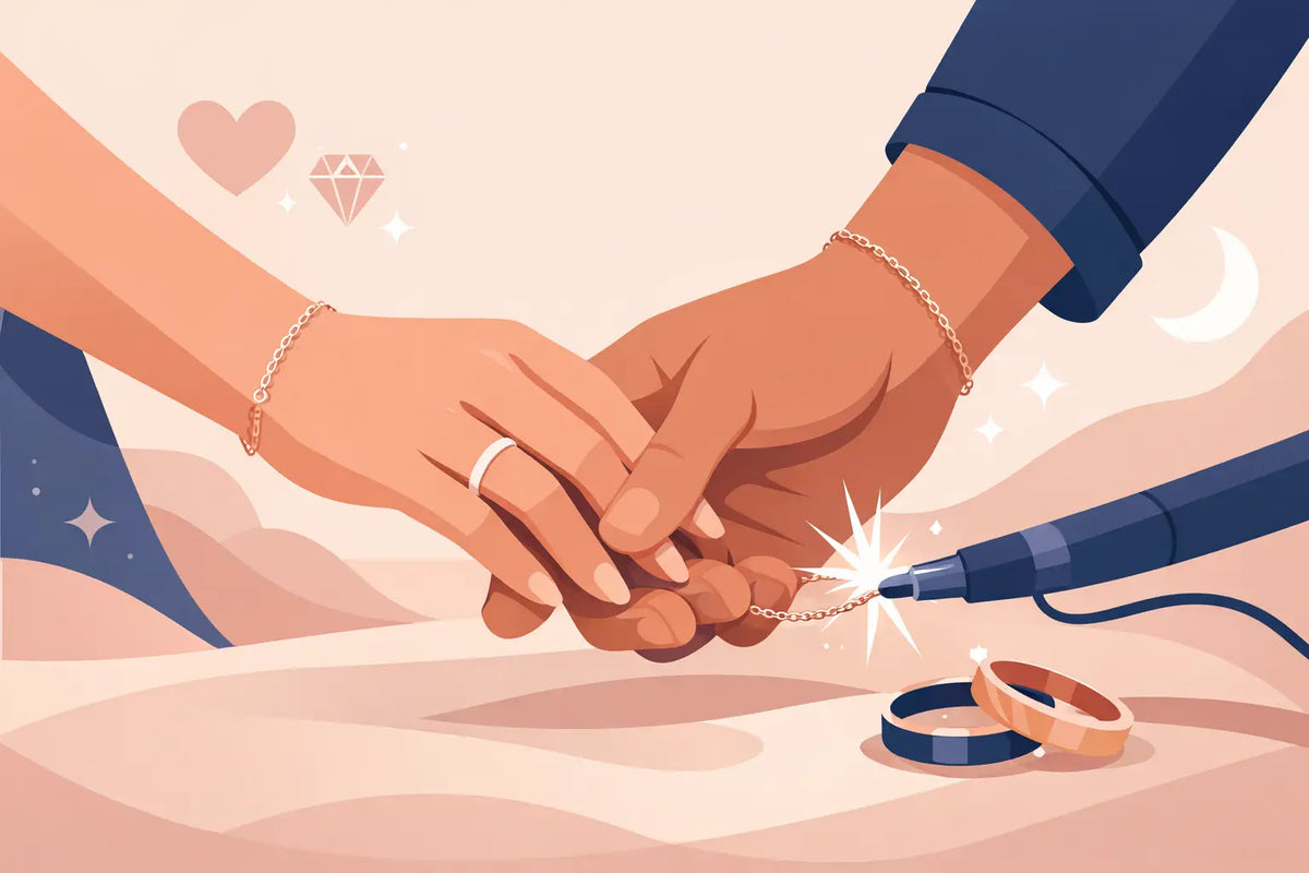 Joyería permanente para parejas con estilo