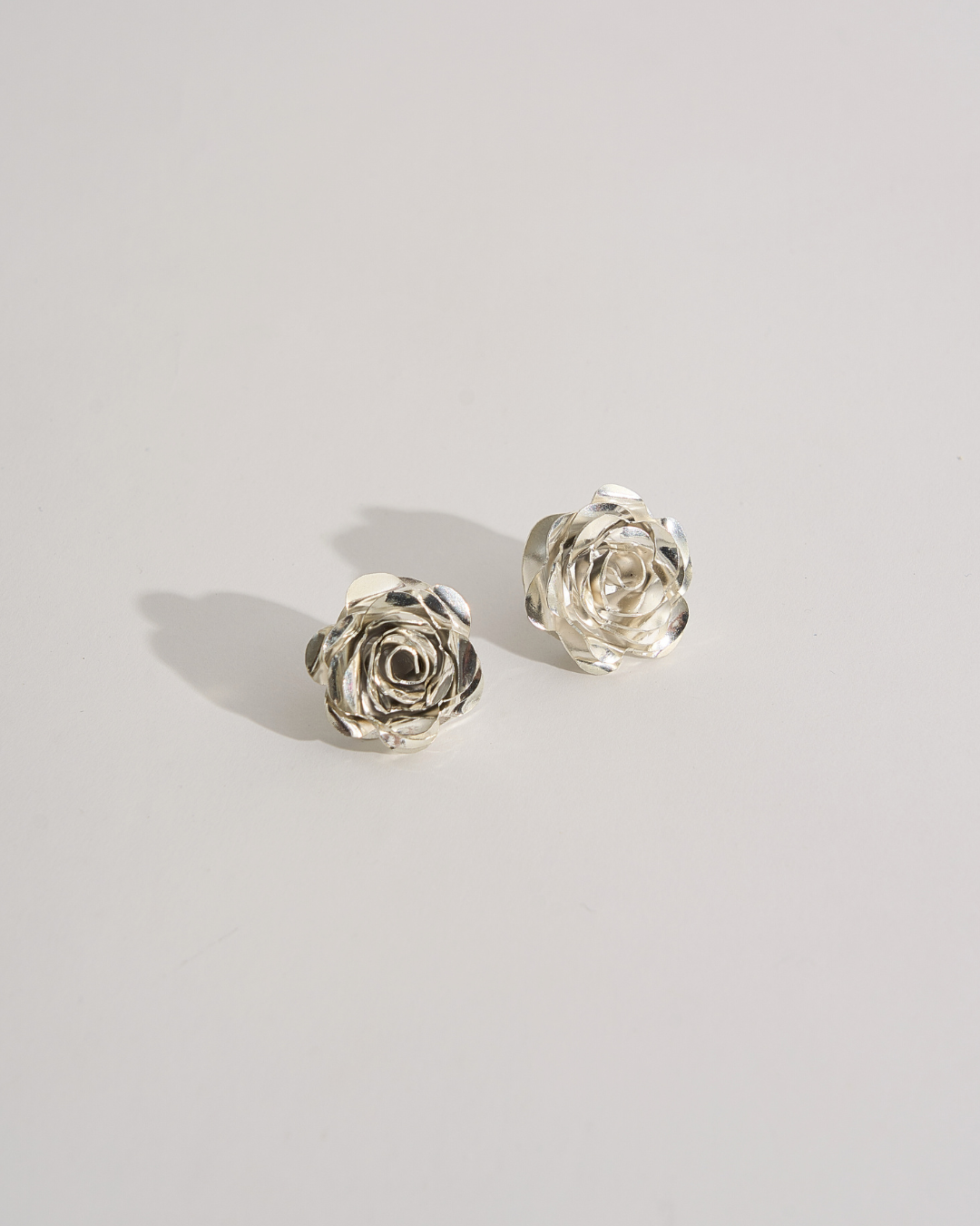 Aretes Rosa Plateado