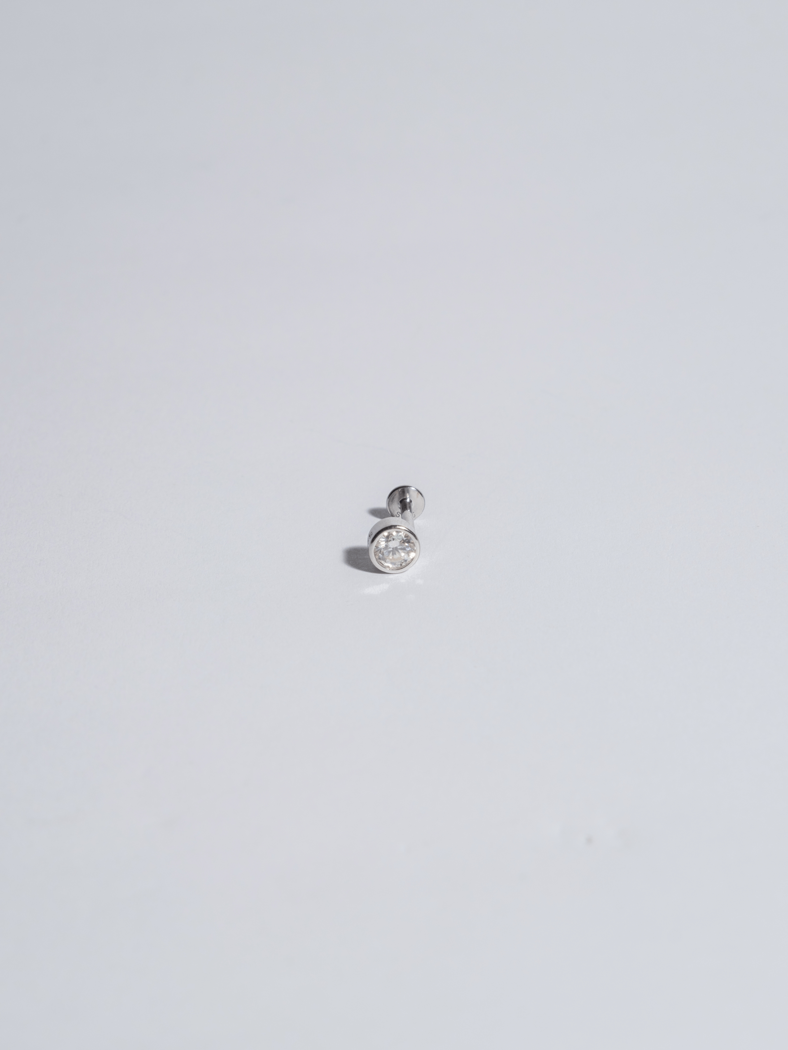 Piercing Recto Plateado