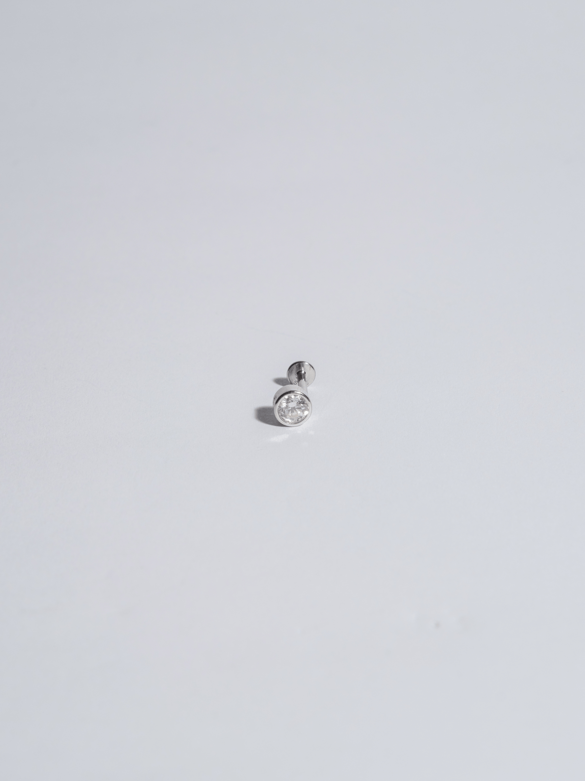 Piercing Recto Plateado