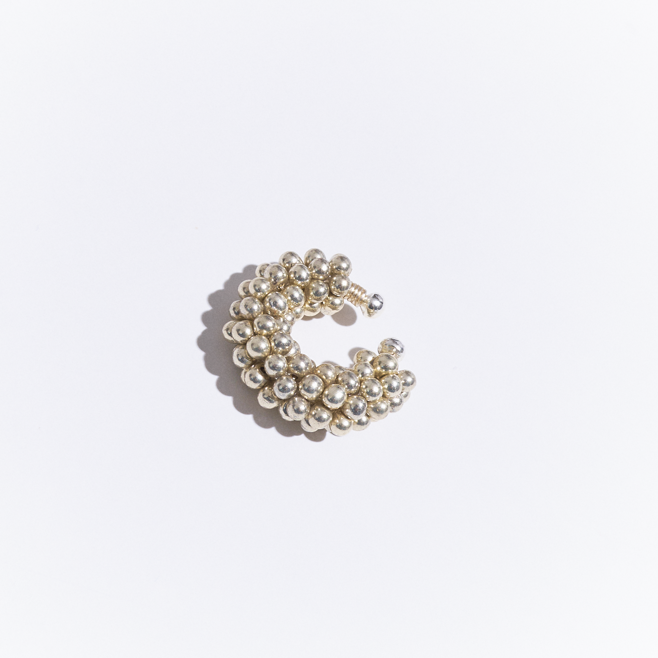 Earcuff Quinoa Plateado