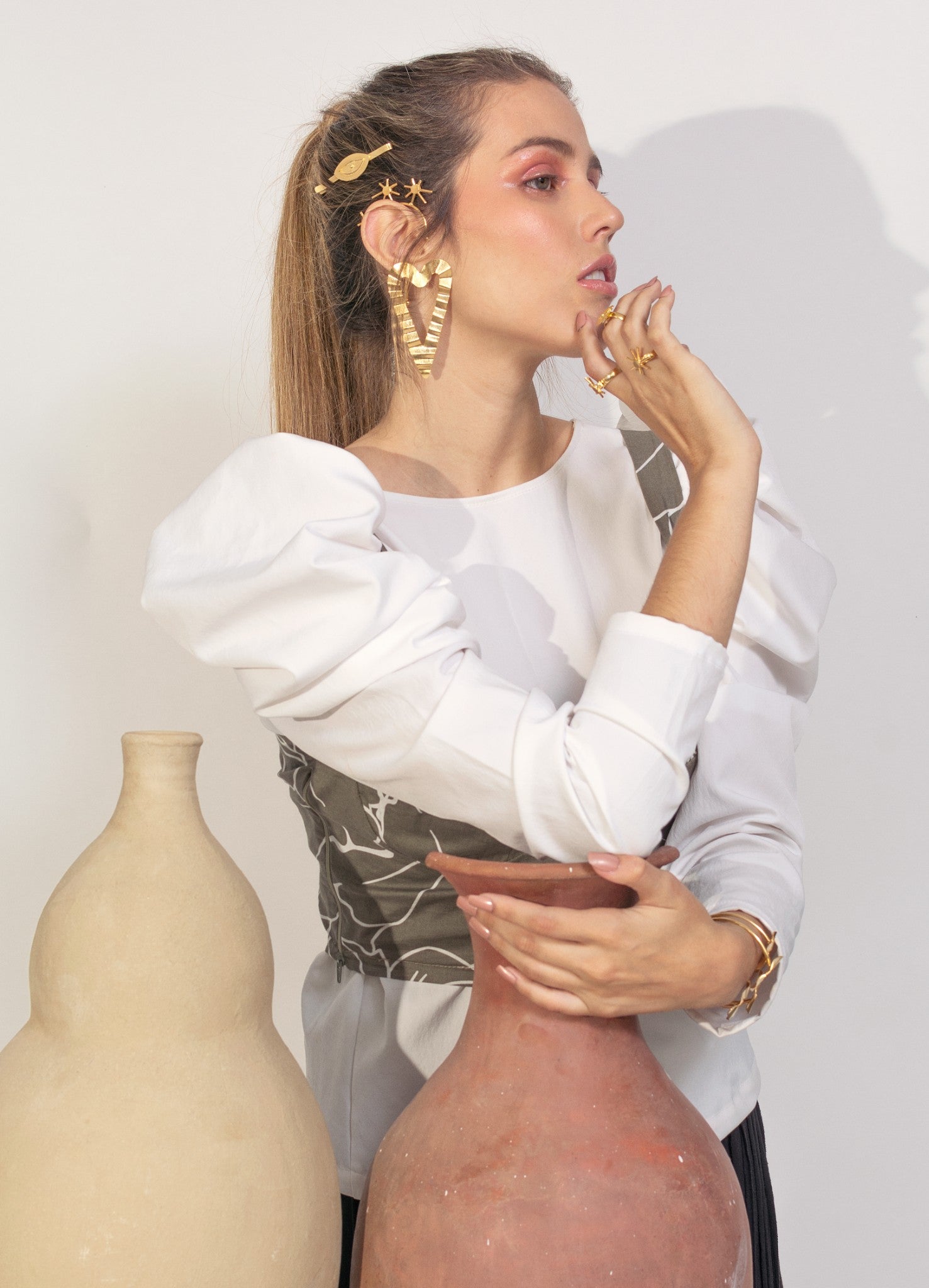 Aretes Ondas Corazón