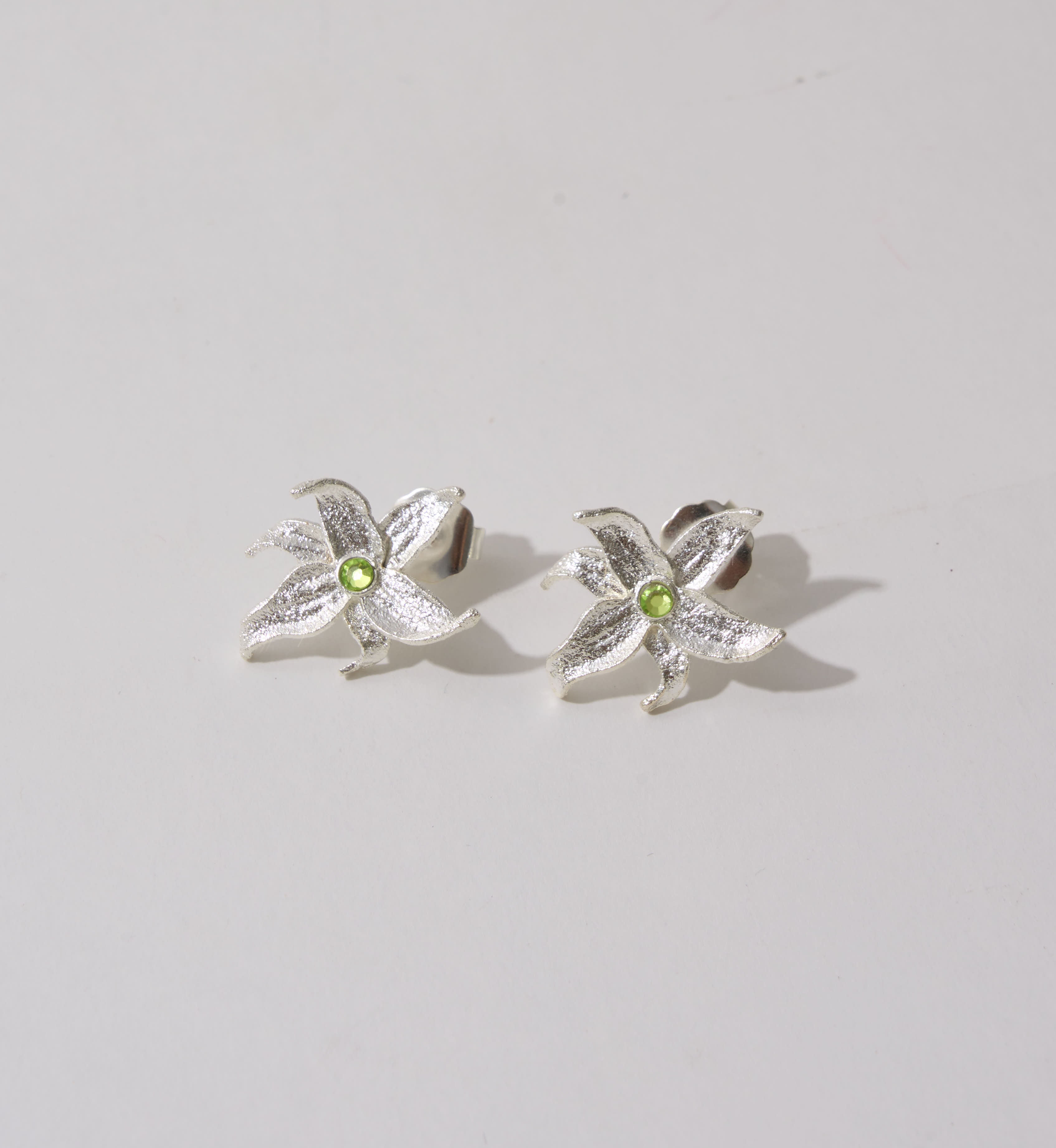 Aretes Aurora mini plateado