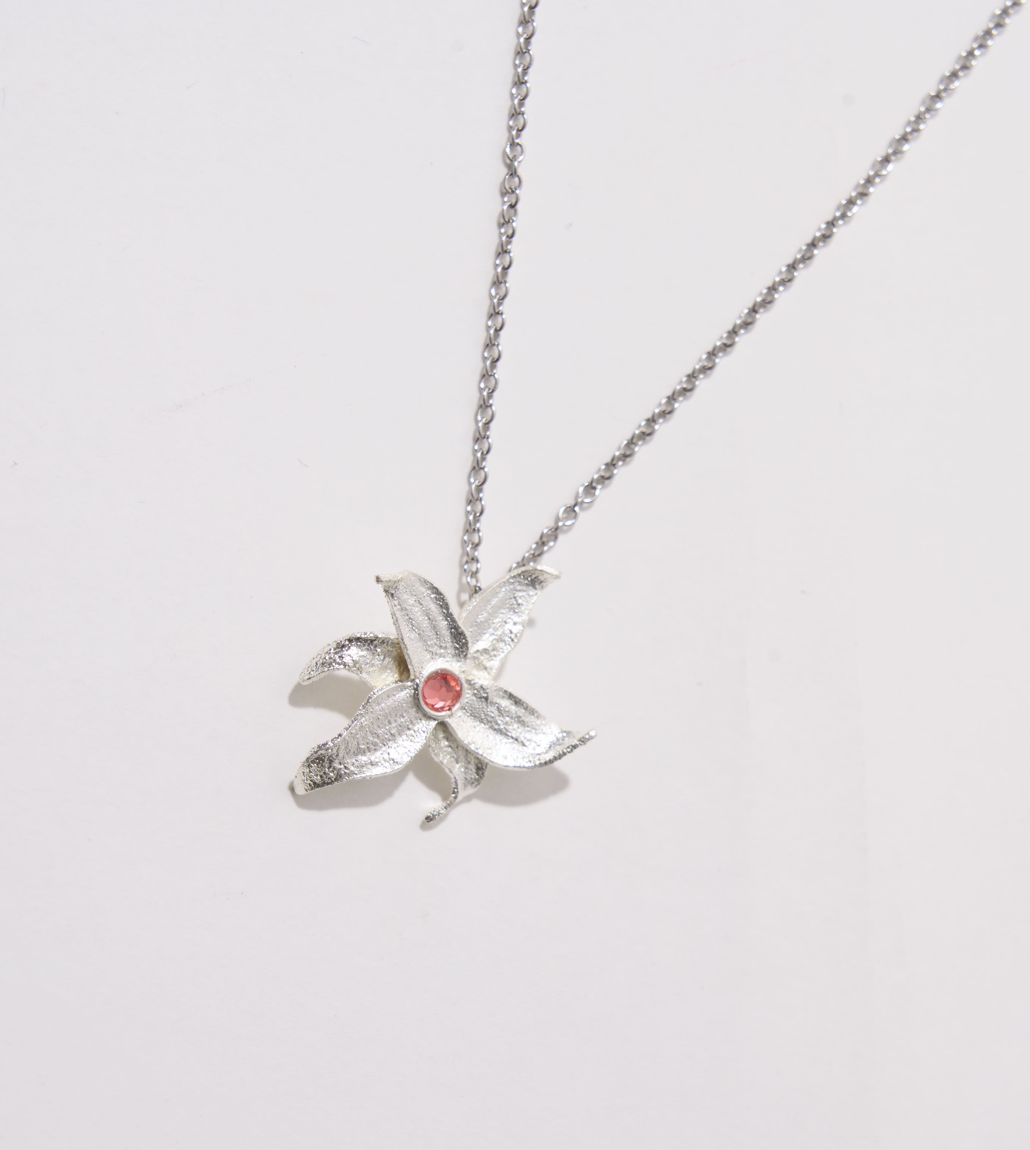 Collar aurora mini plateado