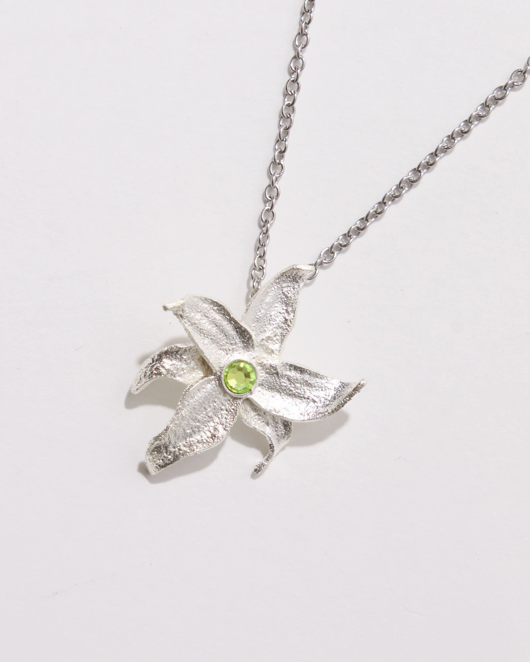 Collar aurora mini plateado